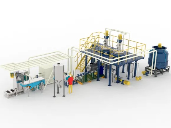 granular hot melt glue production line