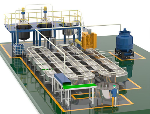 pillow hot melt glue production line