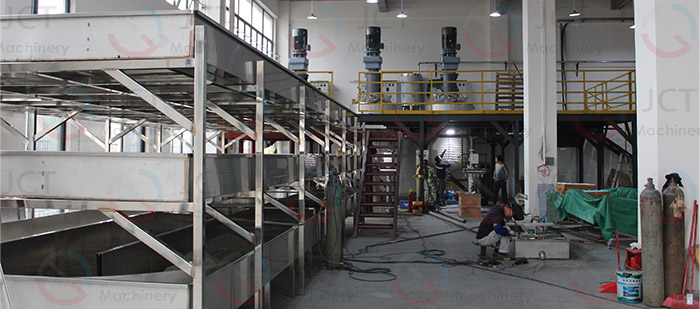 pillow hot melt glue production line