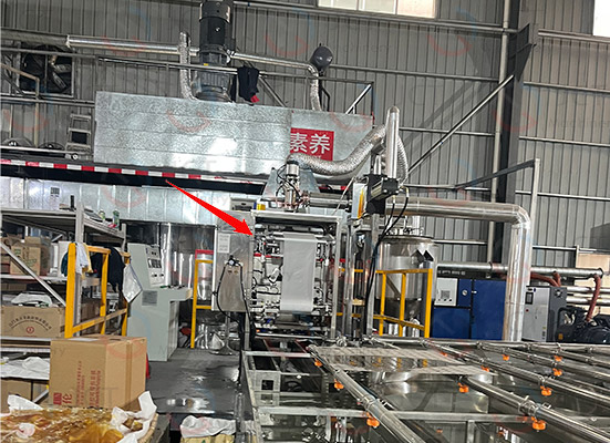 pillow hot melt glue packaging machine