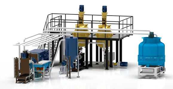 intelligent integrated hot melt glue production line delivery hot melt glue production line turnkey project