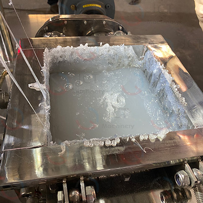 shoe hot melt glue production trial
