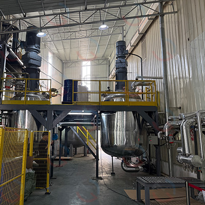 panoramic view of JCT automatic PUR hot melt glue production line
