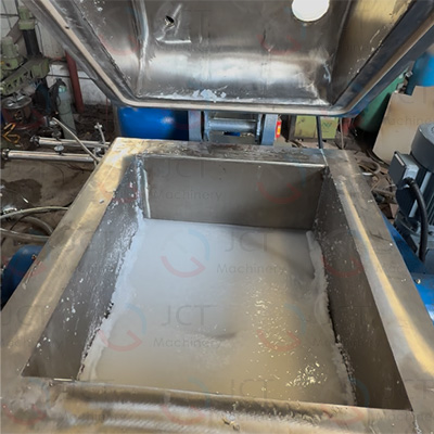 stainless steel sigma mixer undergoing trial operation at the factory