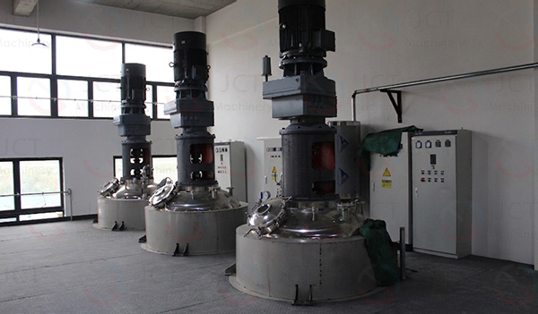 pillow hot melt glue reactor with jacket heat and ribbon agitator pillow hot melt glue production line reactor