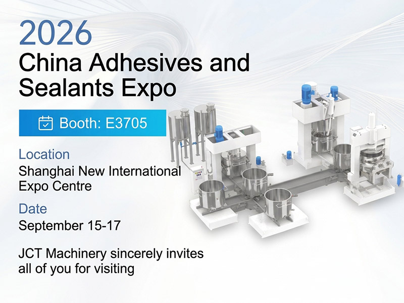 JCT Machinery At Adhesives and Sealants Expo China 2026 (Booth: E3705)